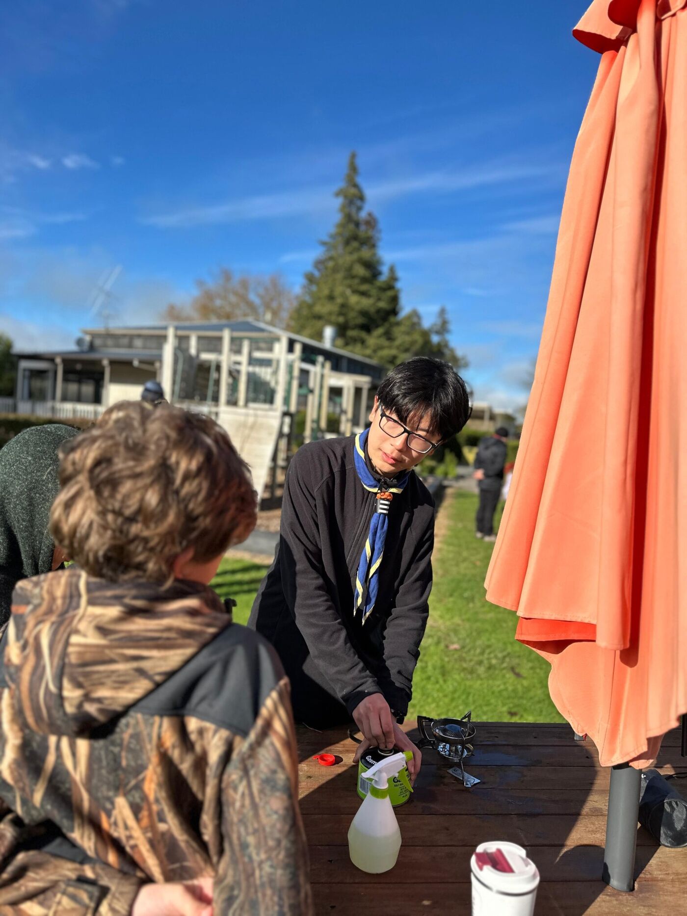 Scout Tristan hones his skills